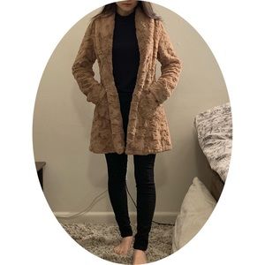 Faux fur coat